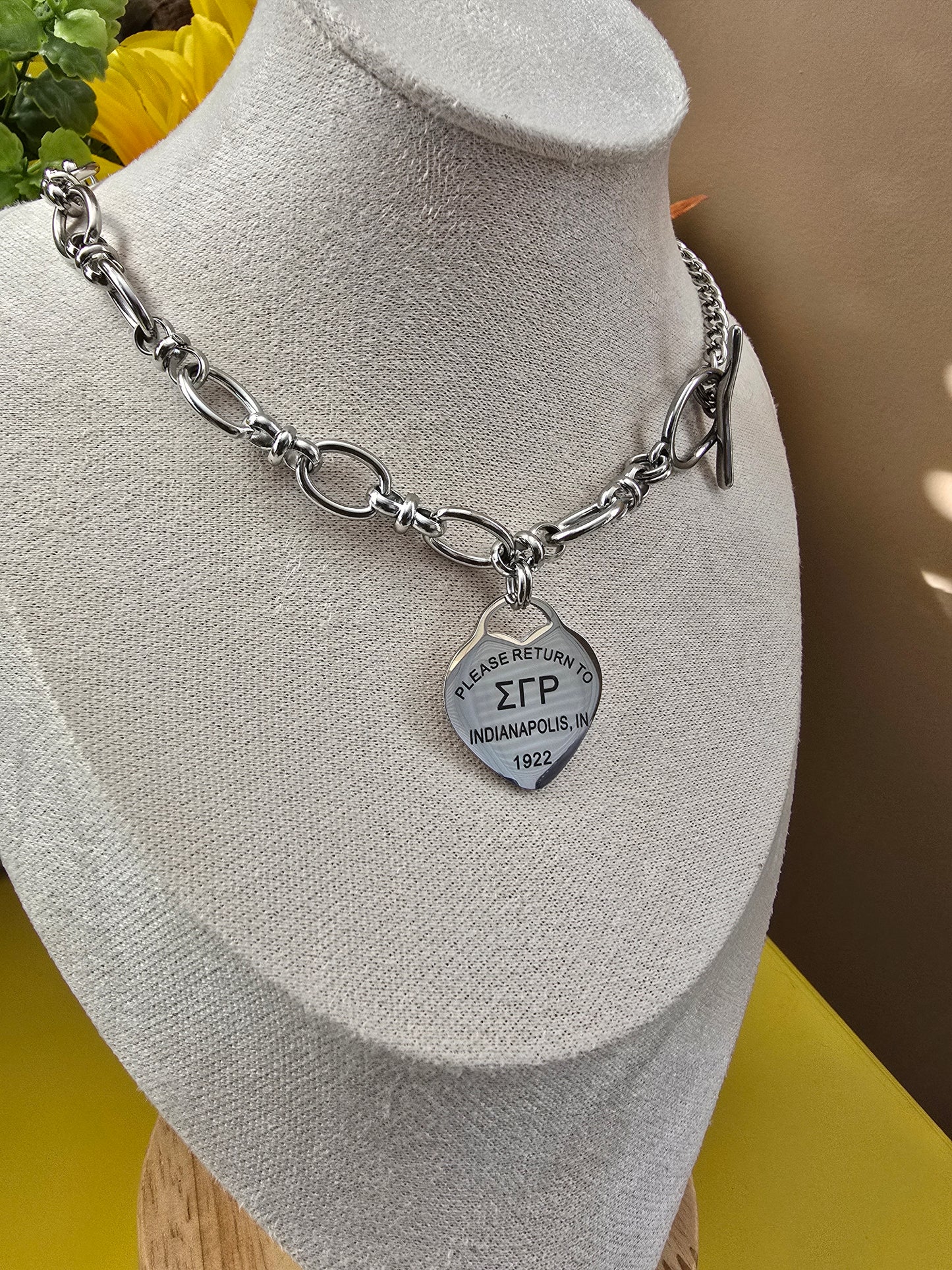 Tiffany Inspired Sigma Gamma Rho Sorority Necklaces Available In Silver