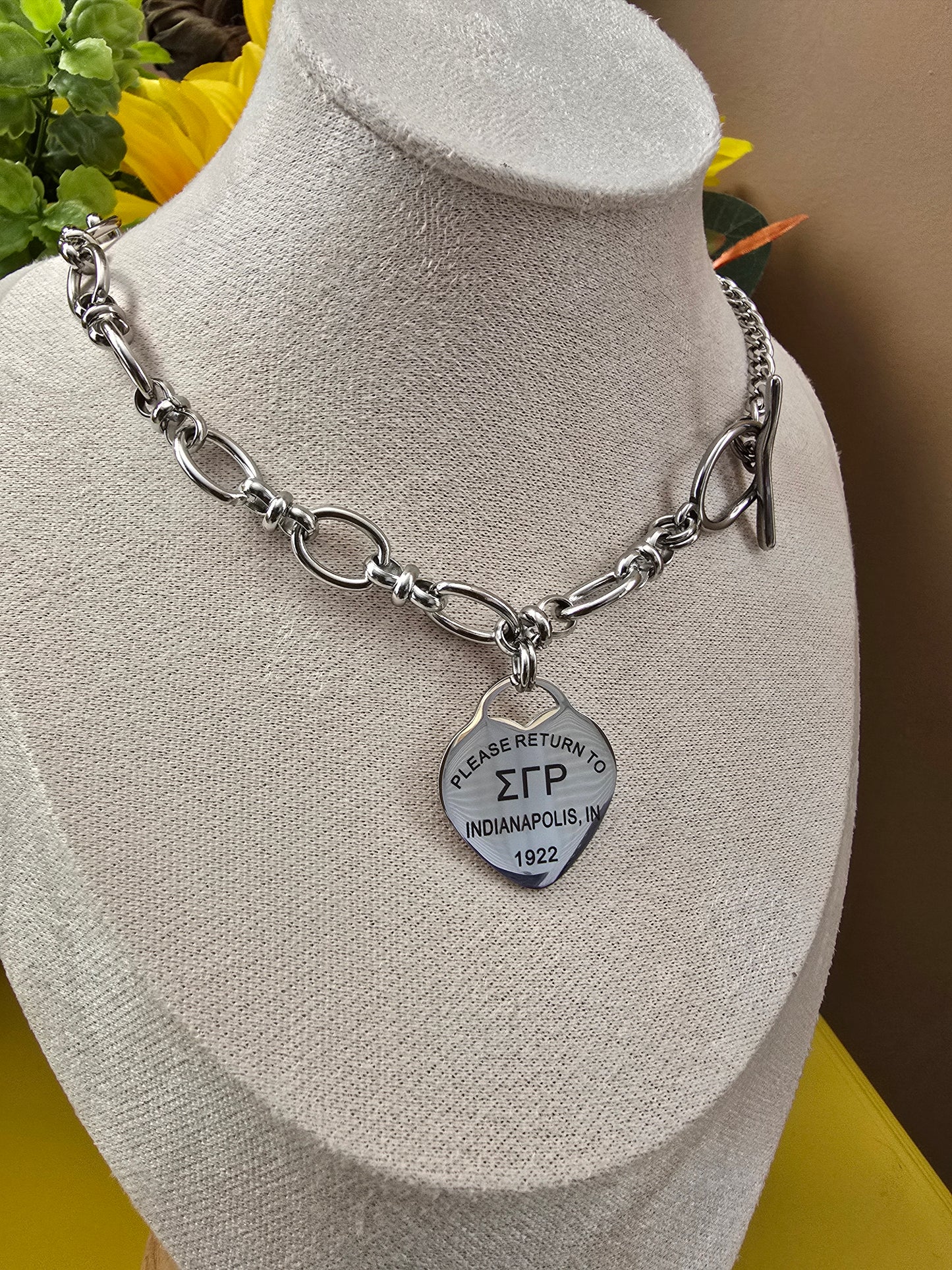 Tiffany Inspired Sigma Gamma Rho Sorority Necklaces Available In Silver
