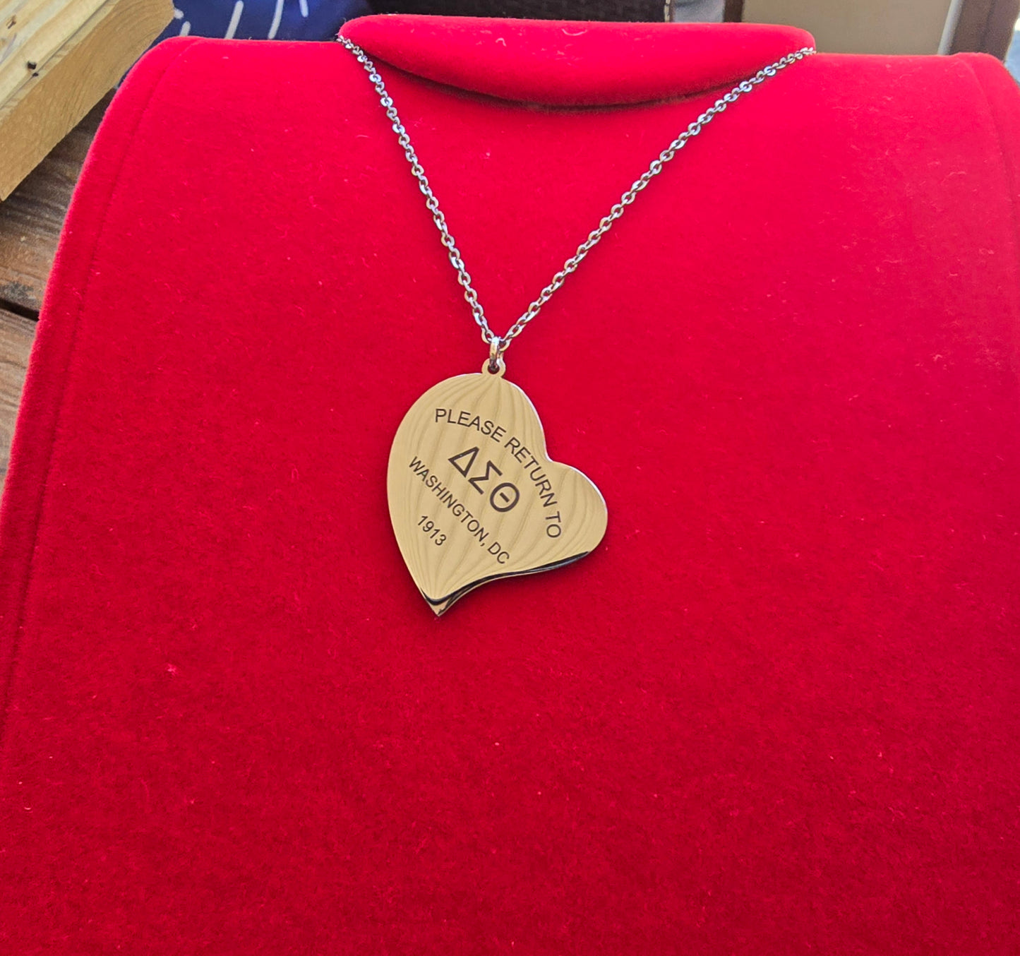 Tiff Inspired Large Charm Delta Sigma Theta Sorority Necklace
