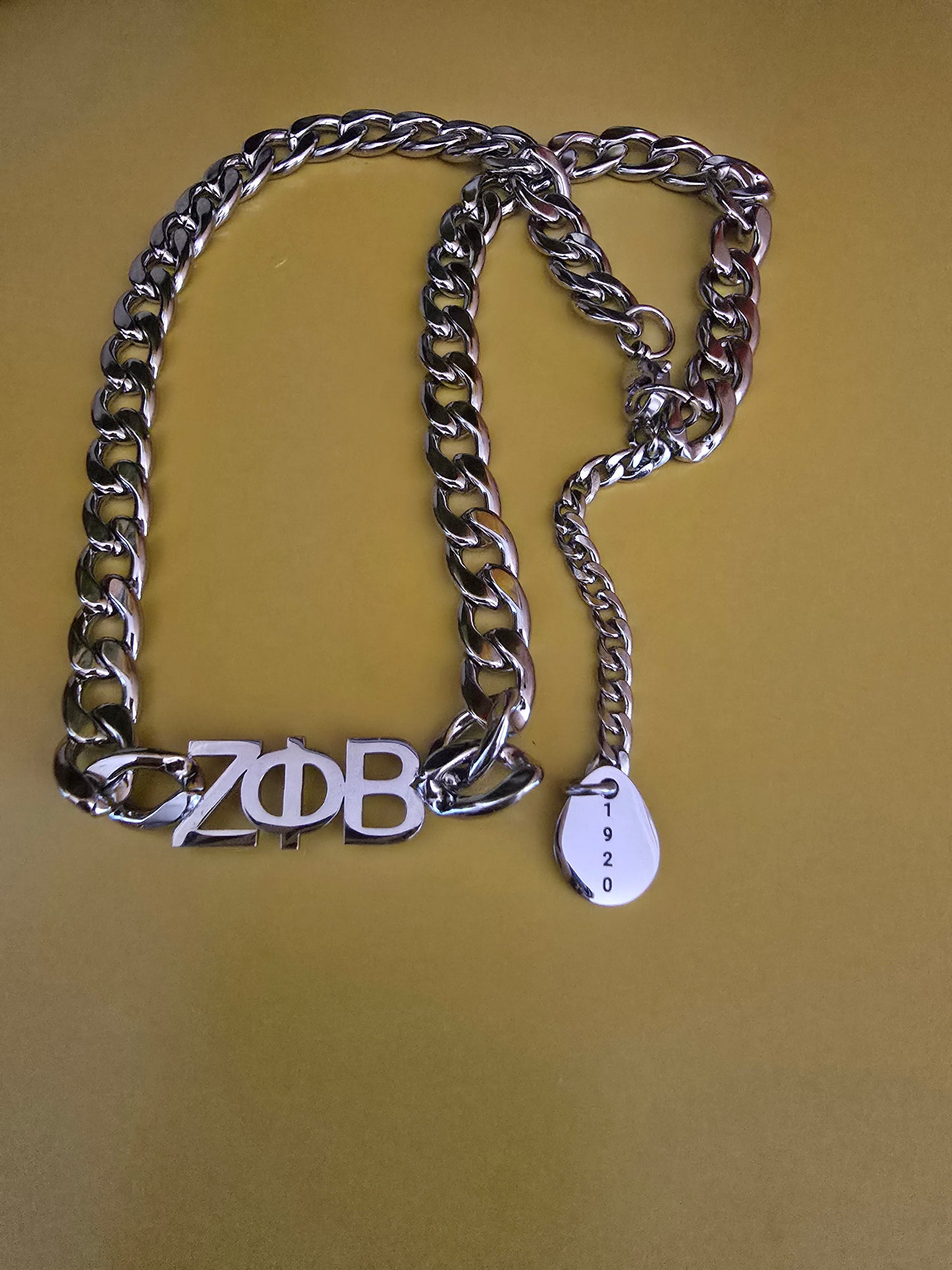 Zeta Phi Beta 8mm Cuban Link Necklace - Sorority necklace - Zeta Necklace - Zeta Phi Beta gift - HBCU - Divine Nine Sororities