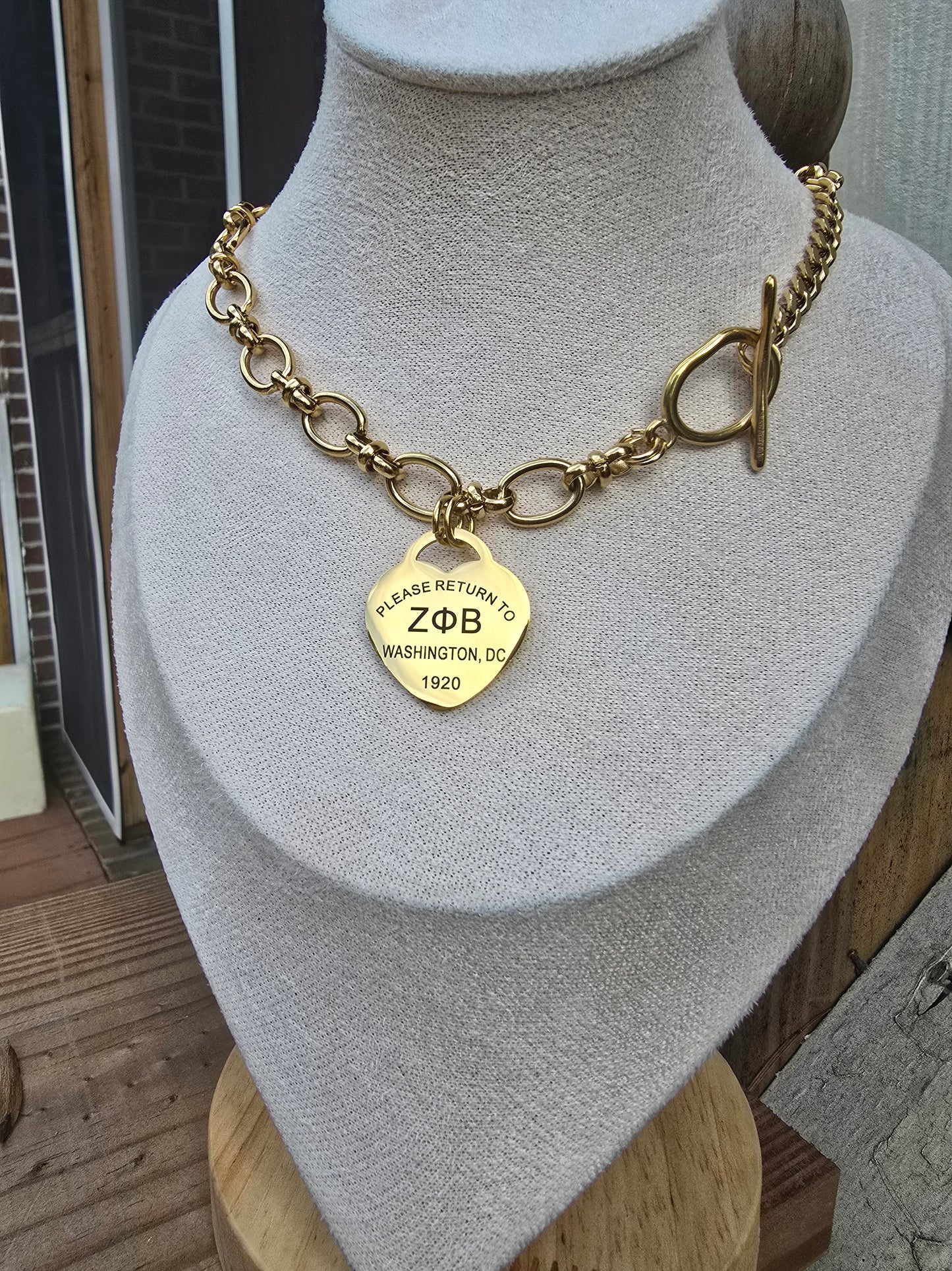 Tiffany Inspired Zeta Phi Beta Sorority Necklaces Available In Silver