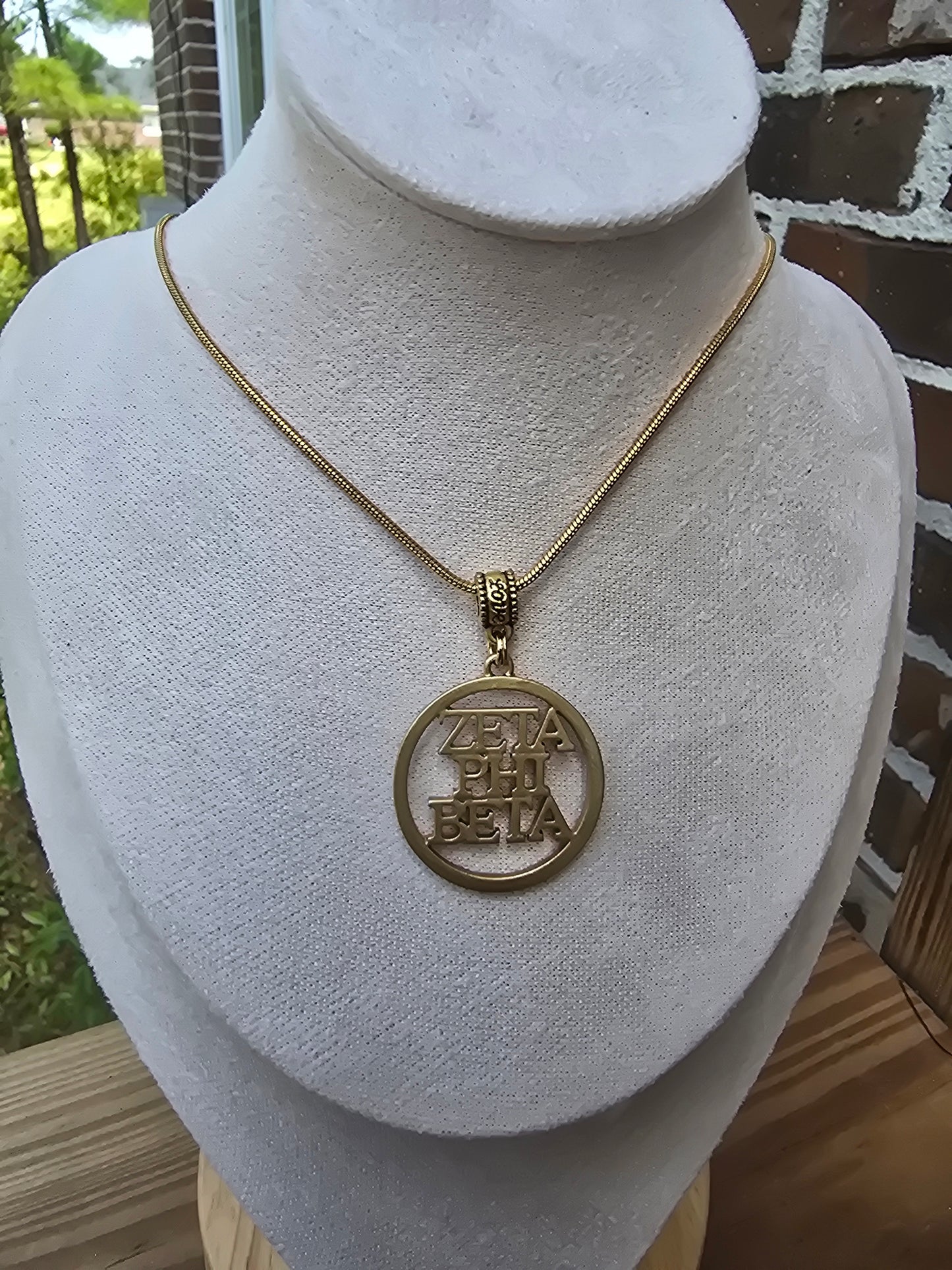 Zeta necklace- Sorority necklace - Z Phi B Jewelry - Zeta Phi Beta gift - HBCU - Divine Nine Sororities