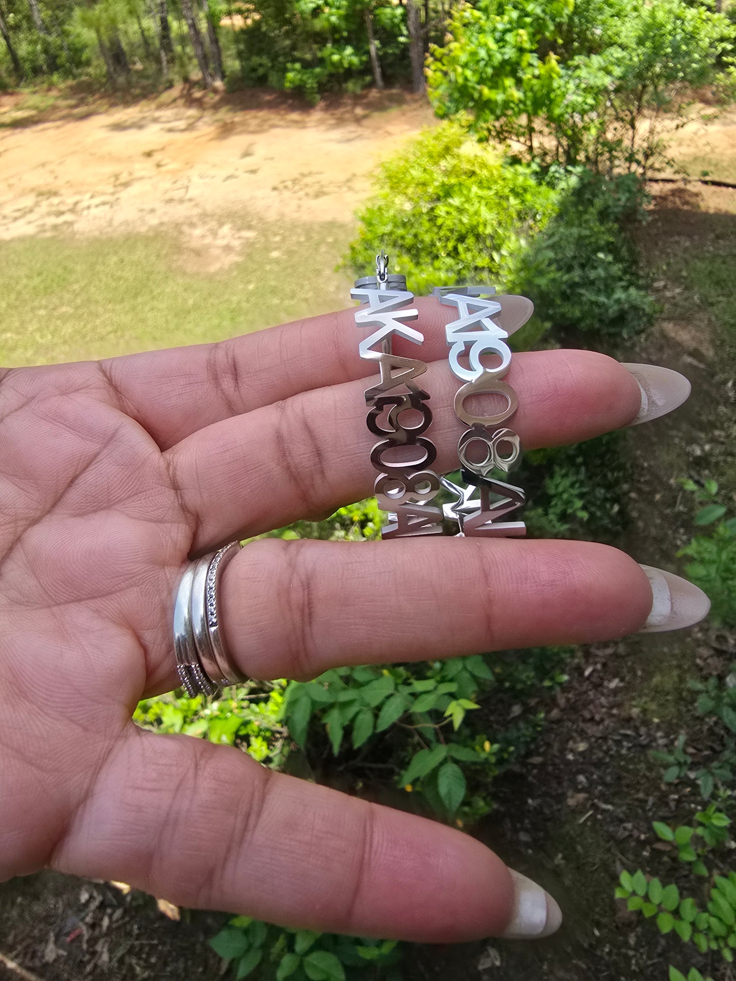 Alpha Kappa Alpha 1908 Sorority Earrings