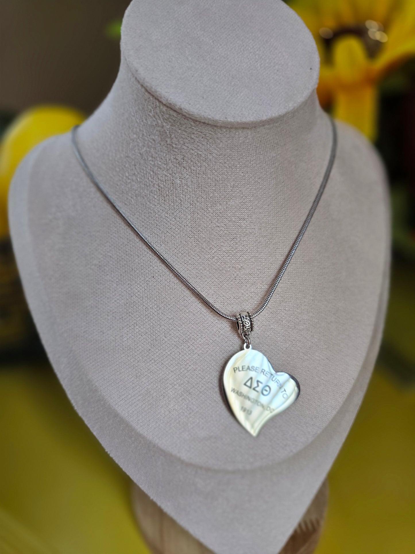 Tiff Inspired Large Charm Delta Sigma Theta Sorority Necklace