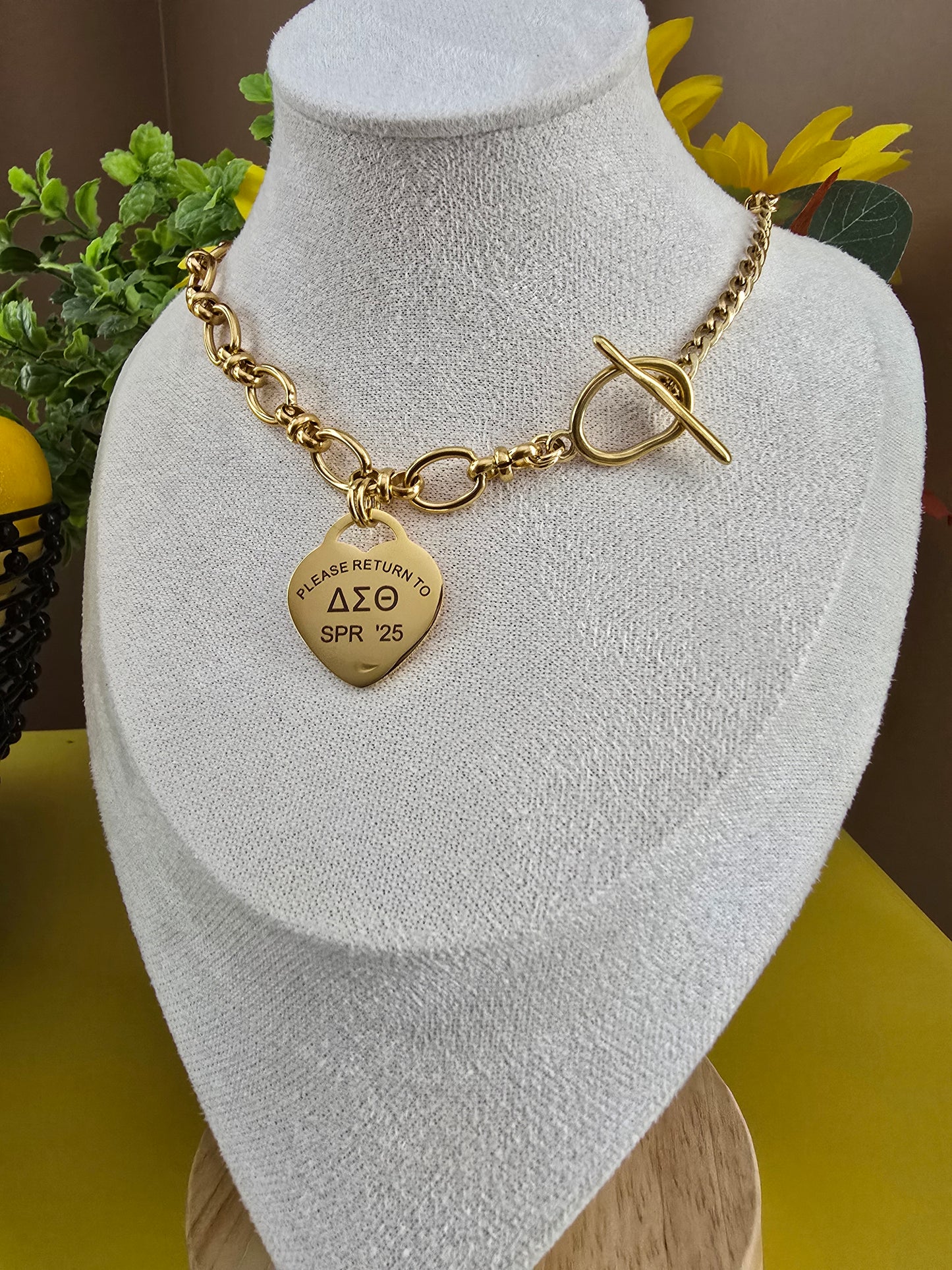 Tiffany Inspired Delta Sigma Theta Sorority Necklaces Available In Gold & Silver