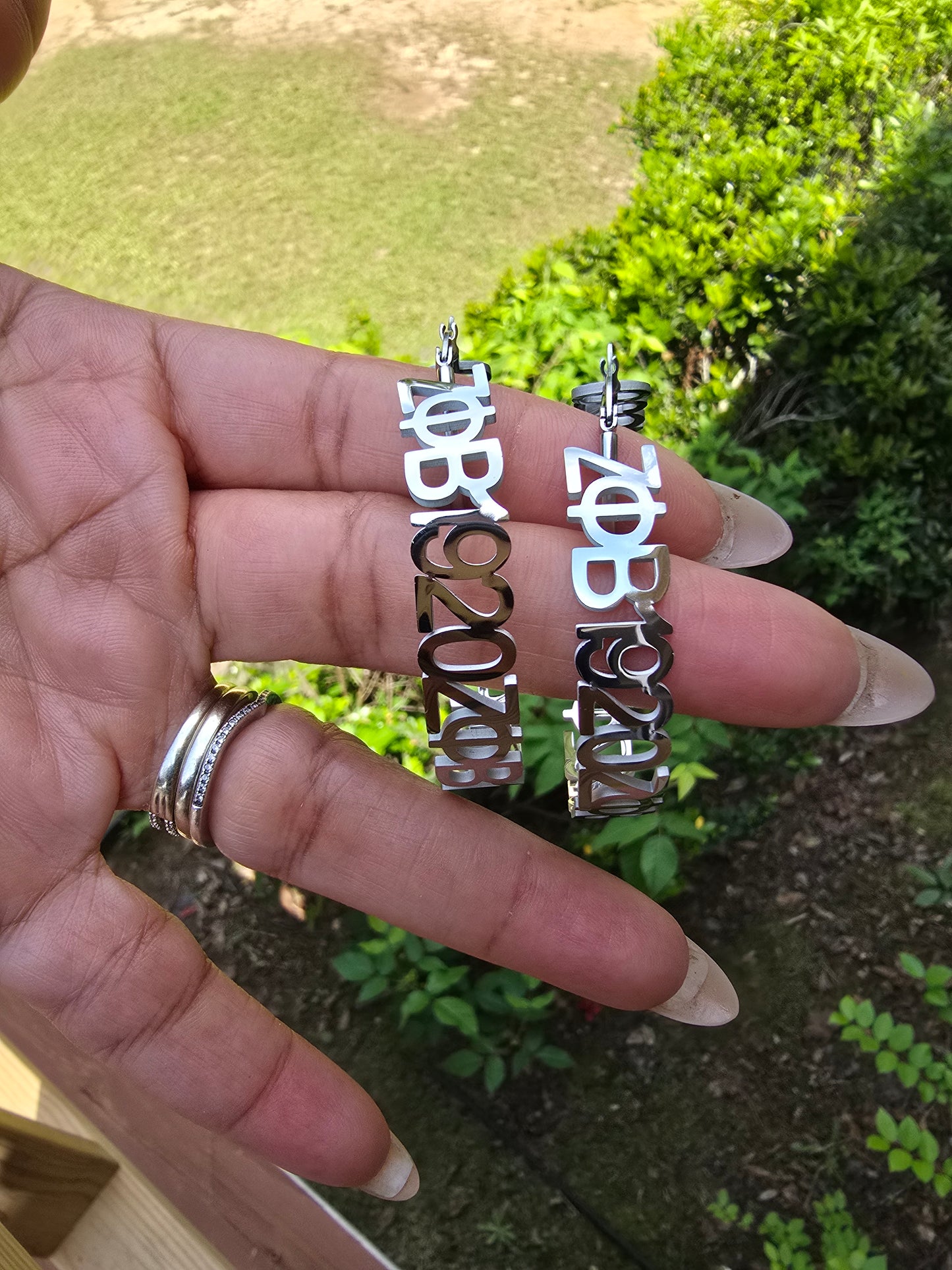 Zeta Phi Beta Greek Letter 1920 Sorority Earrings