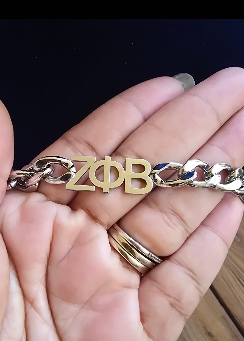 Zeta Phi Beta 8mm Cuban Link Necklace - Sorority necklace - Zeta Necklace - Zeta Phi Beta gift - HBCU - Divine Nine Sororities