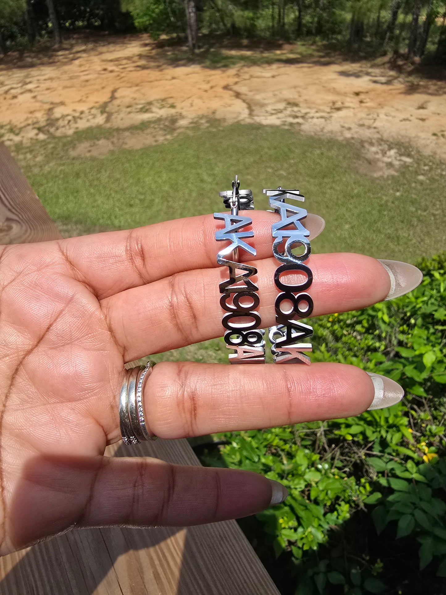 Alpha Kappa Alpha 1908 Sorority Earrings