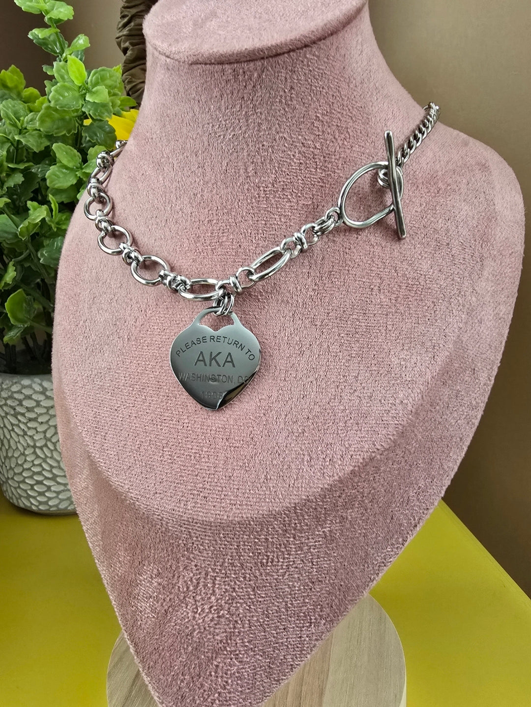 Tiffany Inspired AKA Sorority Necklaces Available In Silver