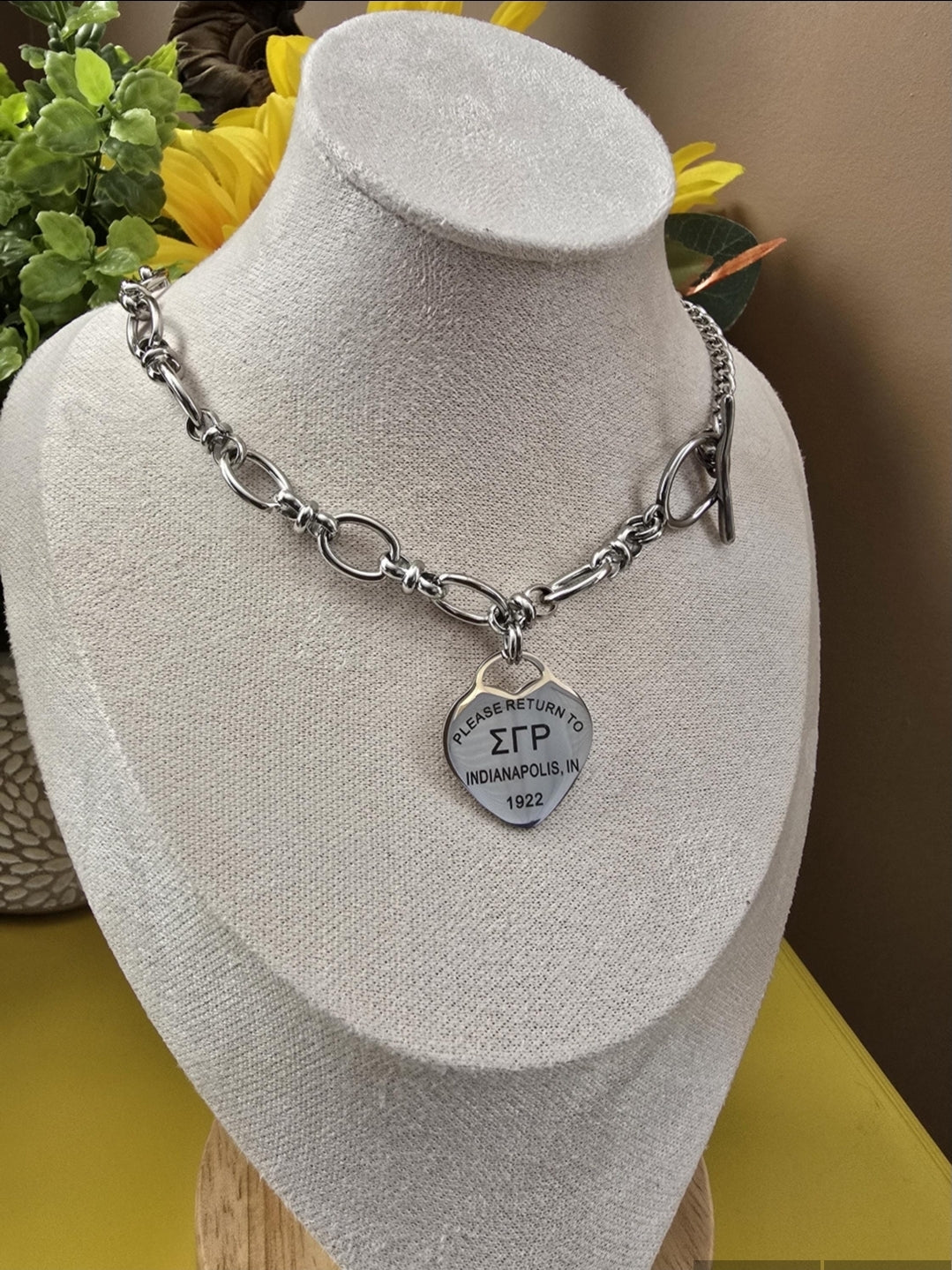 Tiffany Inspired Sigma Gamma Rho Sorority Necklaces Available In Silver
