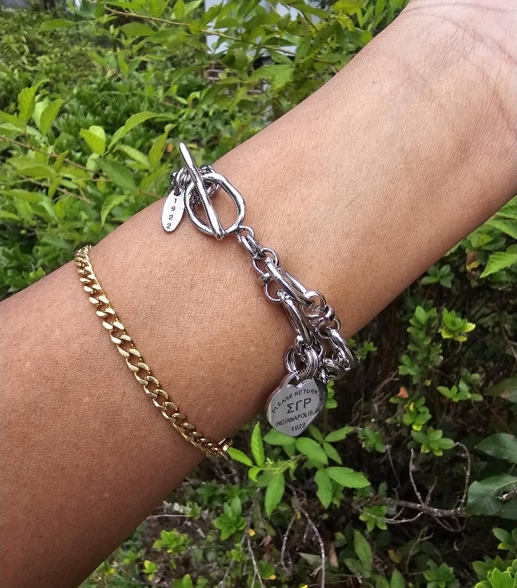 Sigma Gamma Rho Tiffany Inspired Bracelet - SGR Bracelet - Sorority Bracelet - 1922 Bracelet - SGRho Bracelet - SGR Jewelry