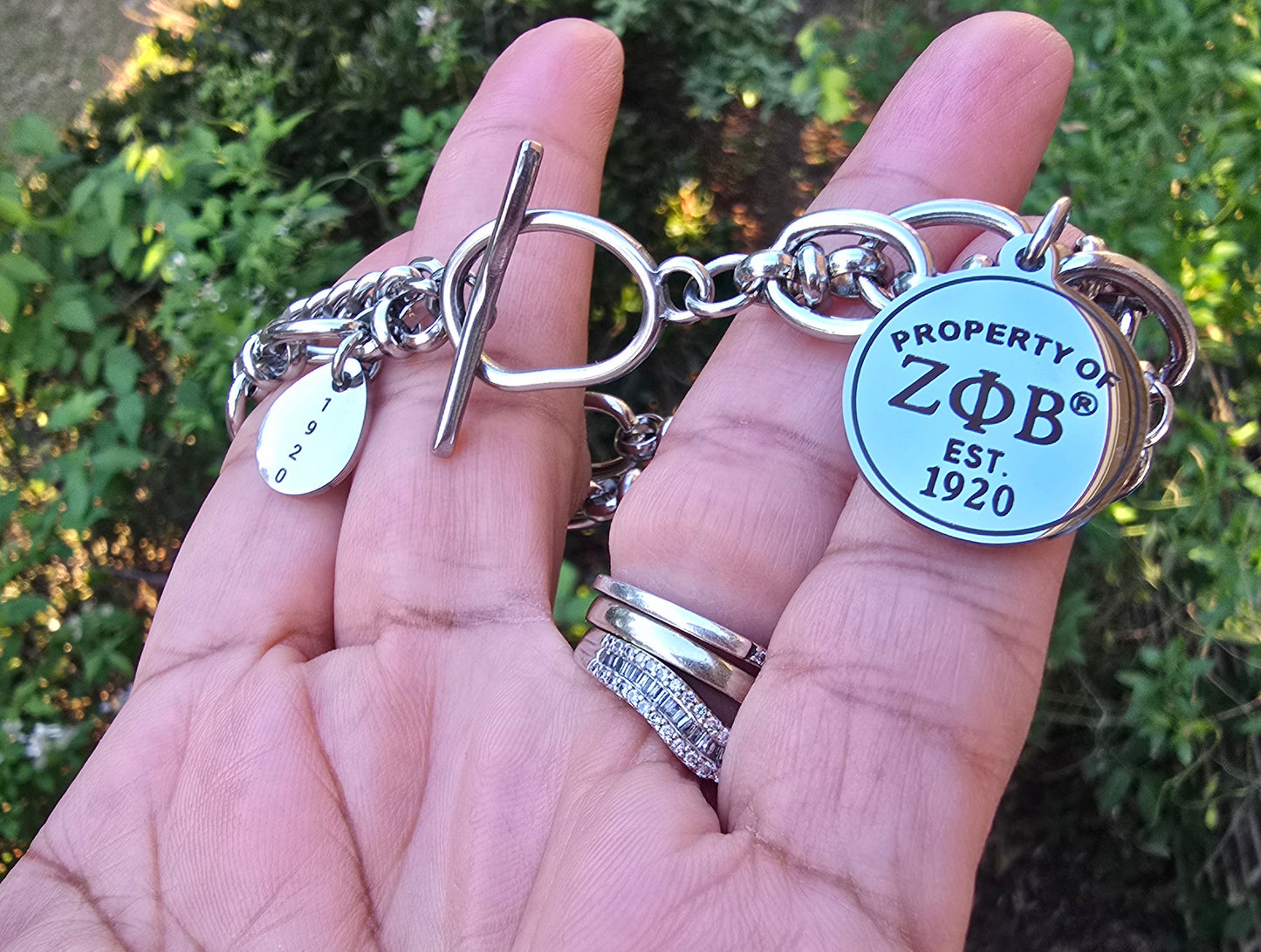 Property of Zeta Phi Beta Bracelet - 1920 - Zeta Bracelet - Sorority Bracelet - Z Phi B Bracelet - Divine Nine - Sorority Jewelry - HBCU bracelet
