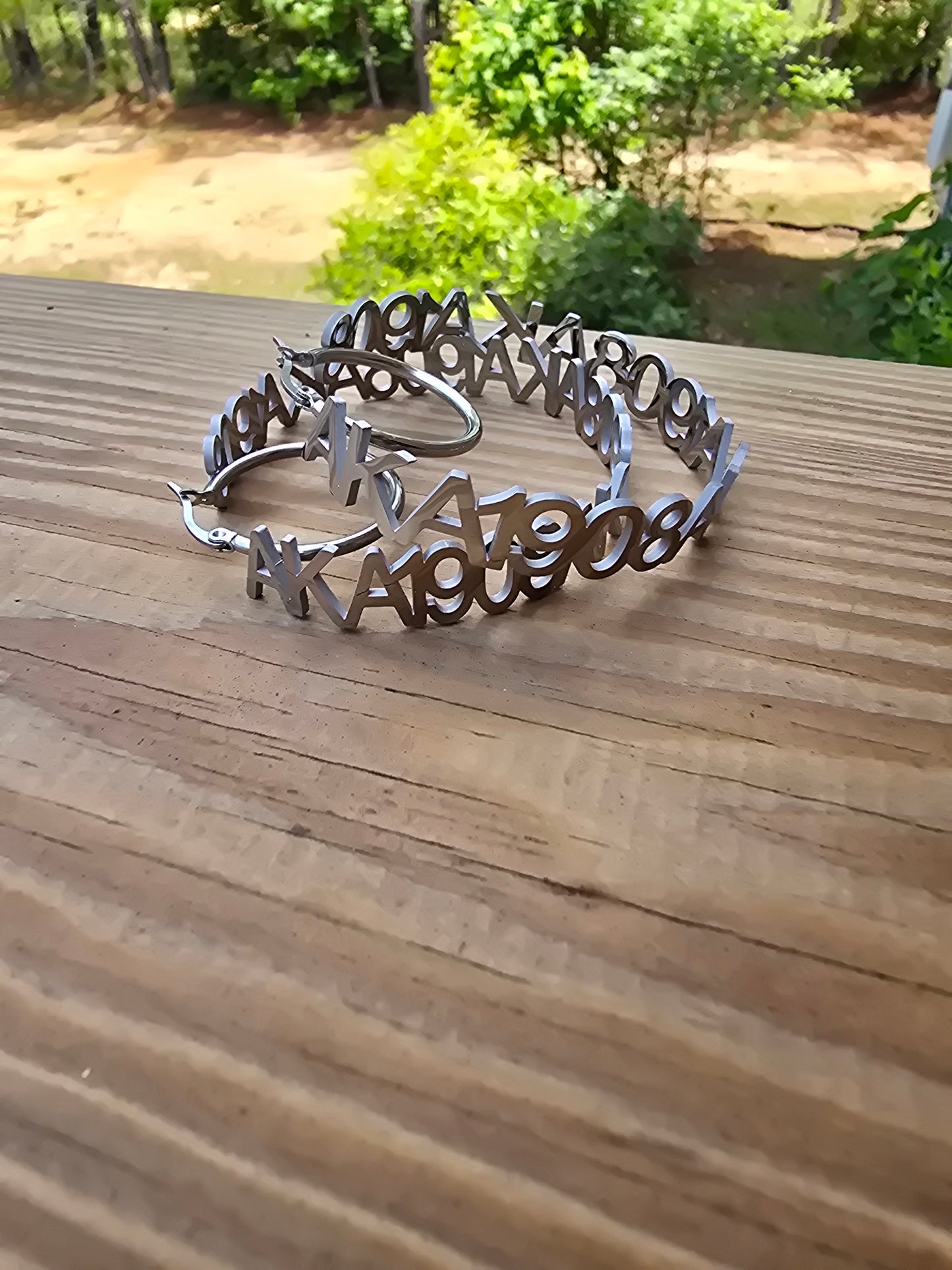Alpha Kappa Alpha 1908 Sorority Earrings