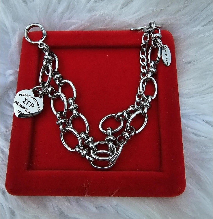 Sigma Gamma Rho Tiffany Inspired Bracelet - SGR Bracelet - Sorority Bracelet - 1922 Bracelet - SGRho Bracelet - SGR Jewelry