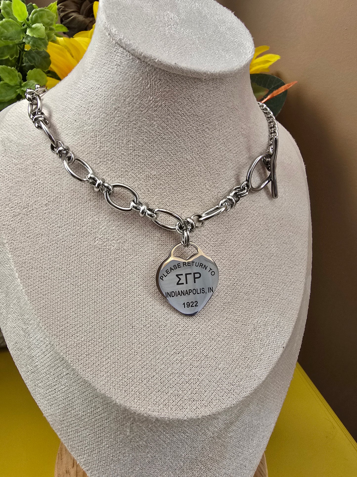 Tiffany Inspired Sigma Gamma Rho Sorority Necklaces Available In Silver