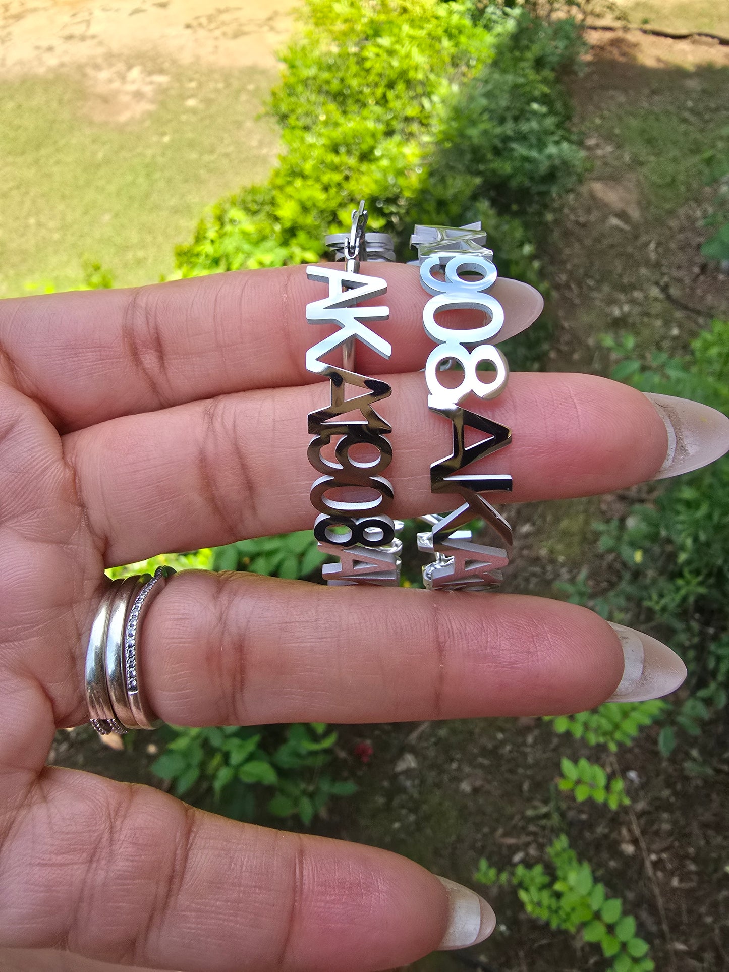 Alpha Kappa Alpha 1908 Sorority Earrings