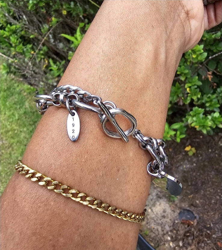 Zeta Phi Beta Tiffany Inspired Bracelet - 1920 - Zeta Bracelet - Sorority Bracelet - Z Phi B Bracelet - Divine Nine - Sorority Jewelry - HBCU bracelet