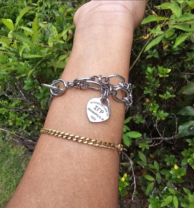 Sigma Gamma Rho Tiffany Inspired Bracelet - SGR Bracelet - Sorority Bracelet - 1922 Bracelet - SGRho Bracelet - SGR Jewelry