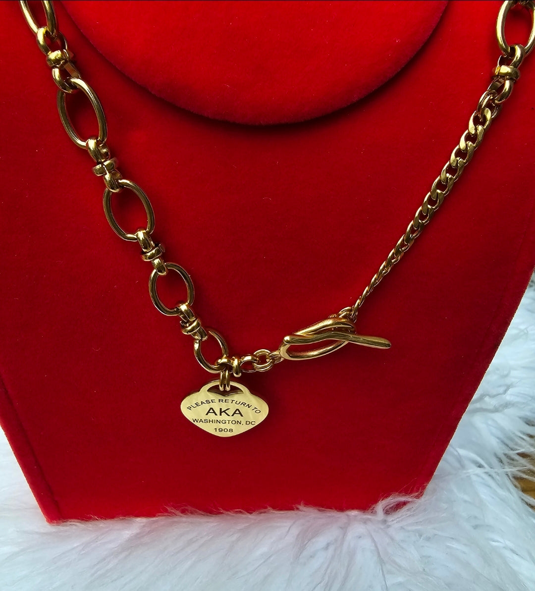 Tiffany Inspired AKA Sorority Necklaces Available In Silver