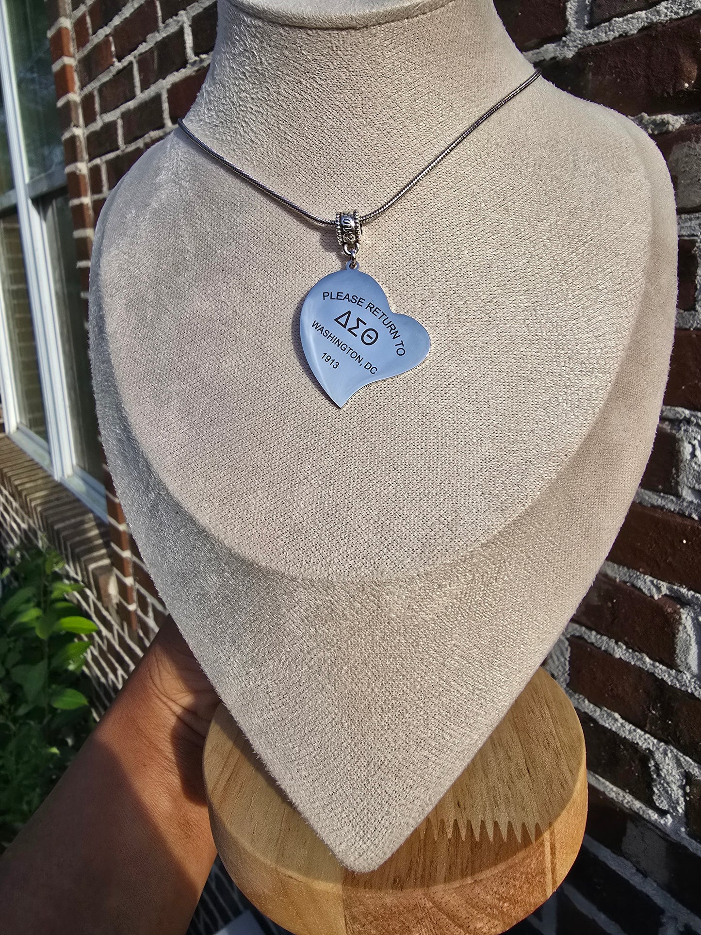 Tiff Inspired Large Charm Delta Sigma Theta Sorority Necklace