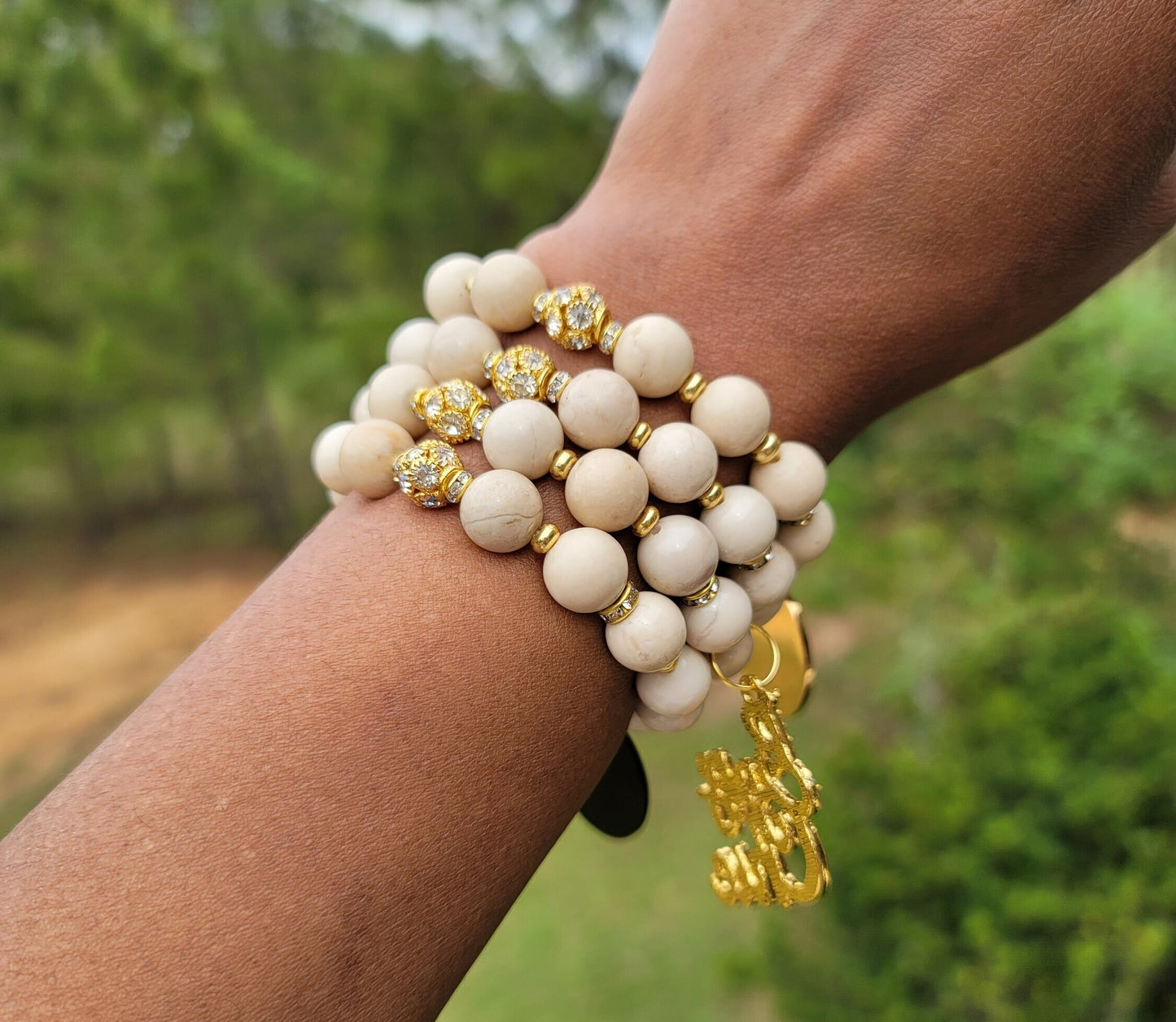 Custom Fit Stack Bracelet Set (charms may be changed)