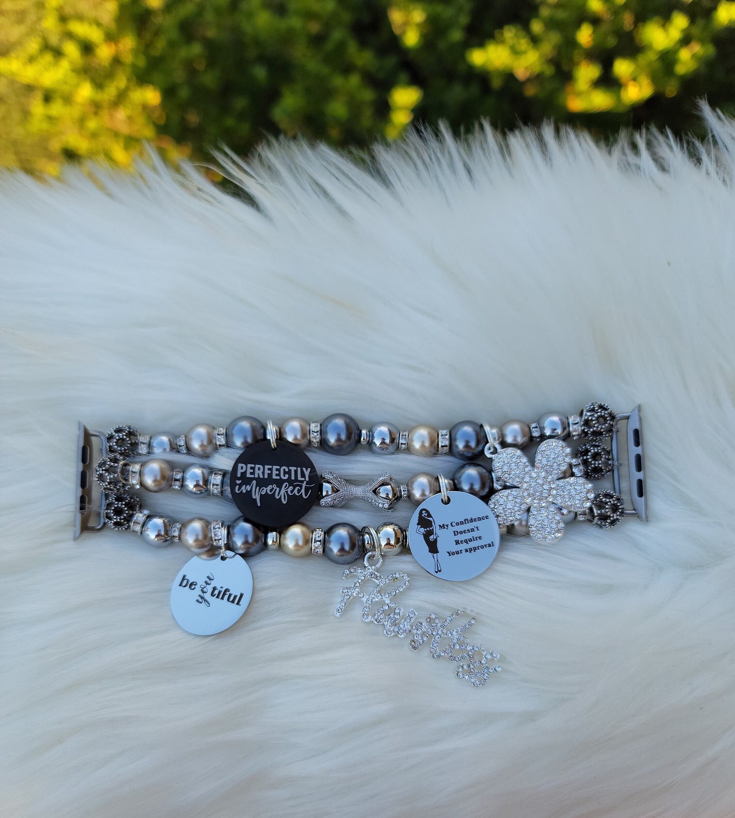 Apple Watch Band Custom Fit (charms may be changed at customers request)