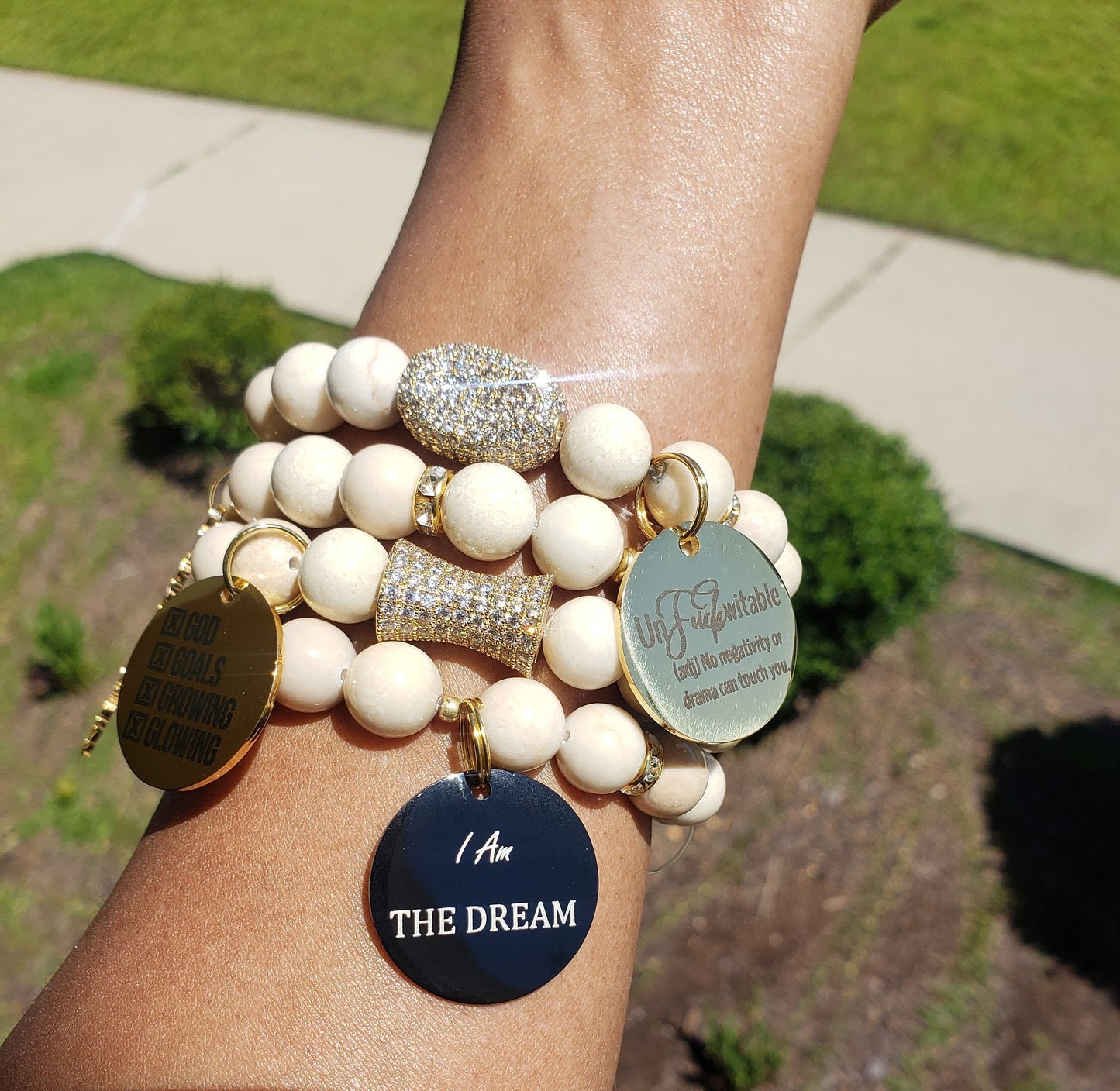 Custom Fit Stack Bracelet Set (charms may be changed)