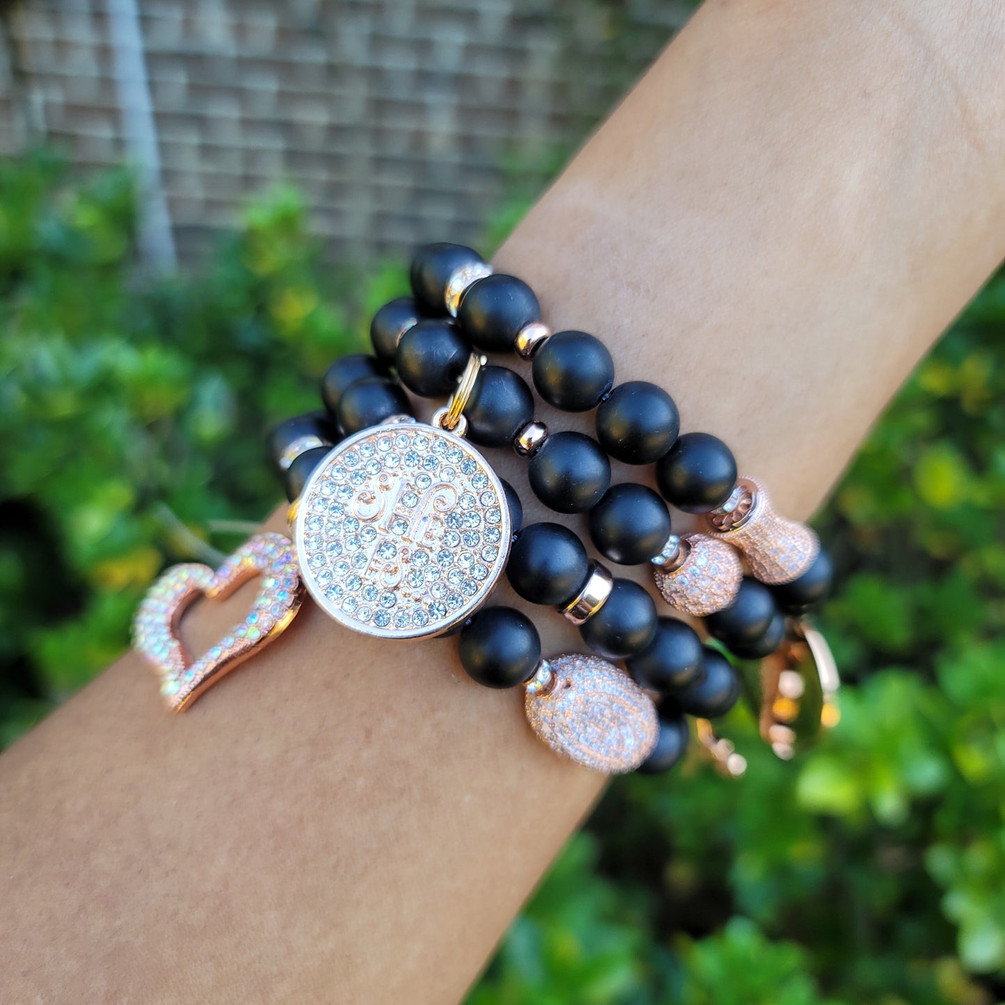 Stack Bracelet Set Custom Fit (charms may be changed)