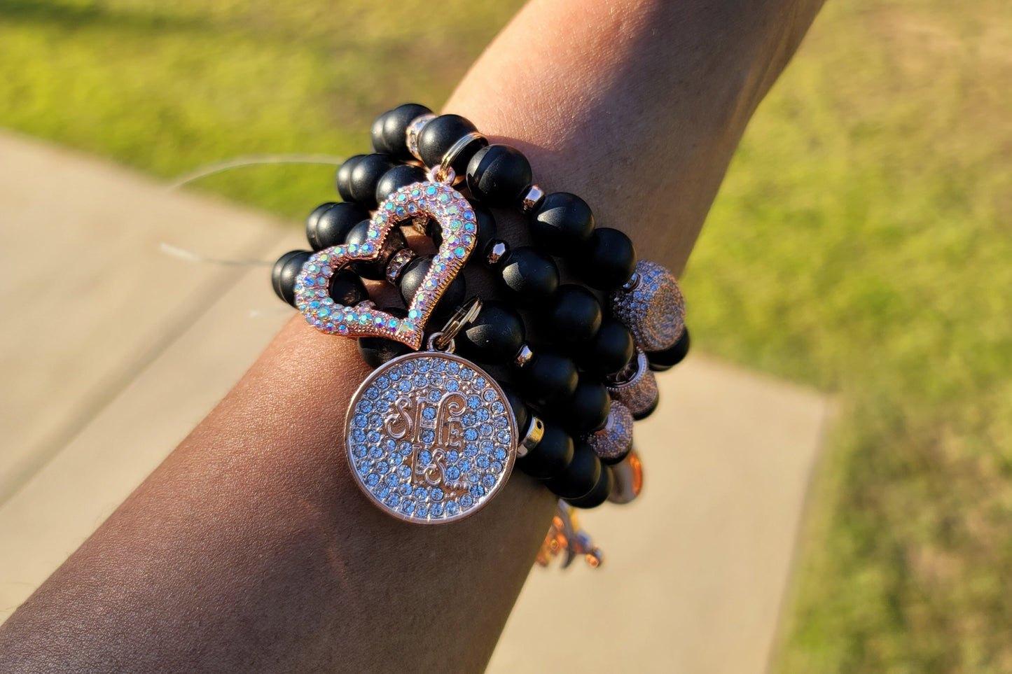 Stack Bracelet Set Custom Fit (charms may be changed)
