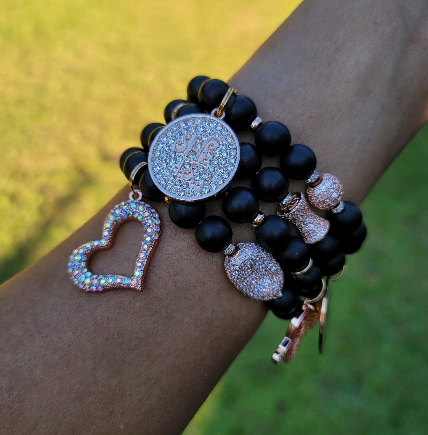 Stack Bracelet Set Custom Fit (charms may be changed)
