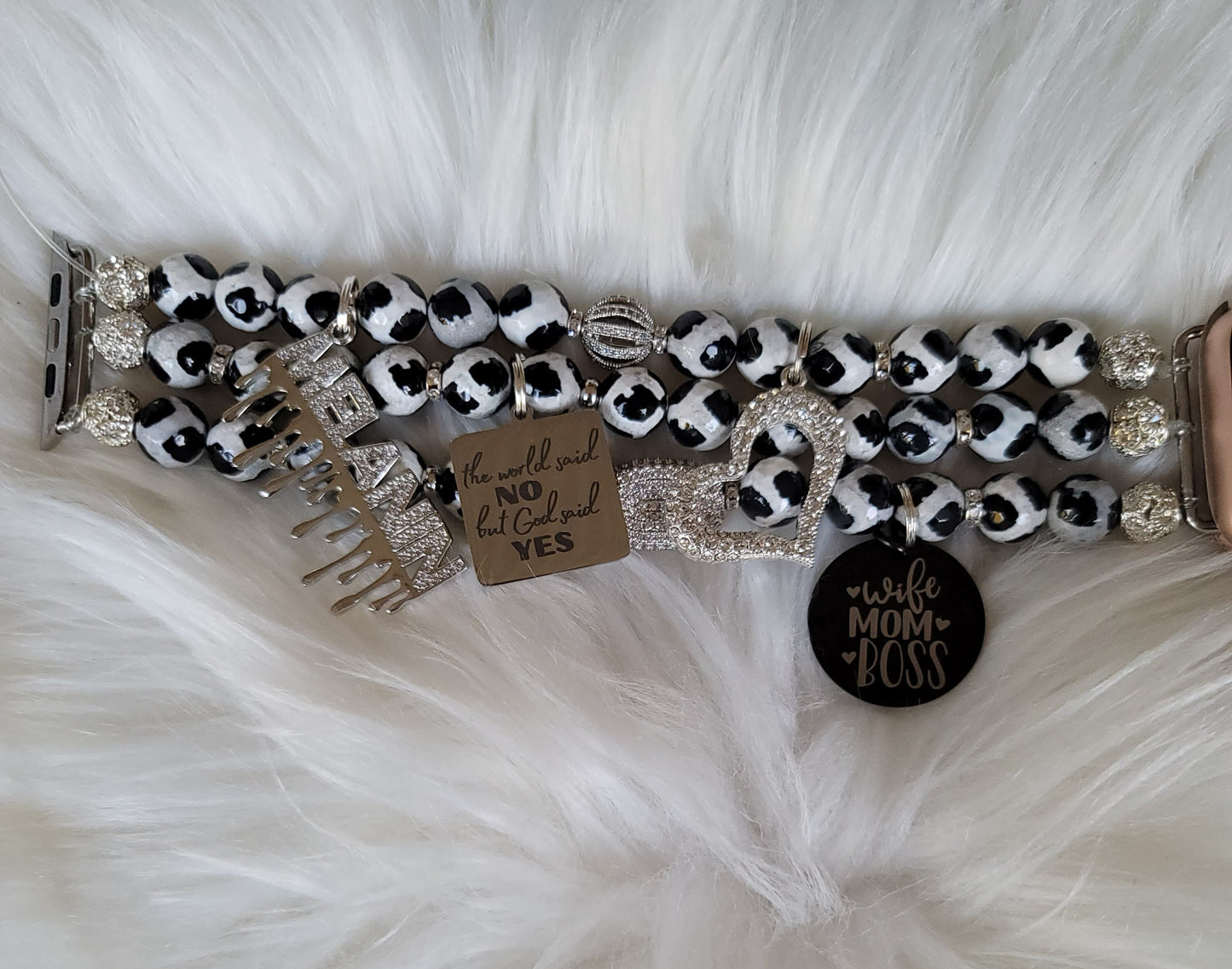 Apple Watch Band Custom Fit (charms may be exchanged at customers request)