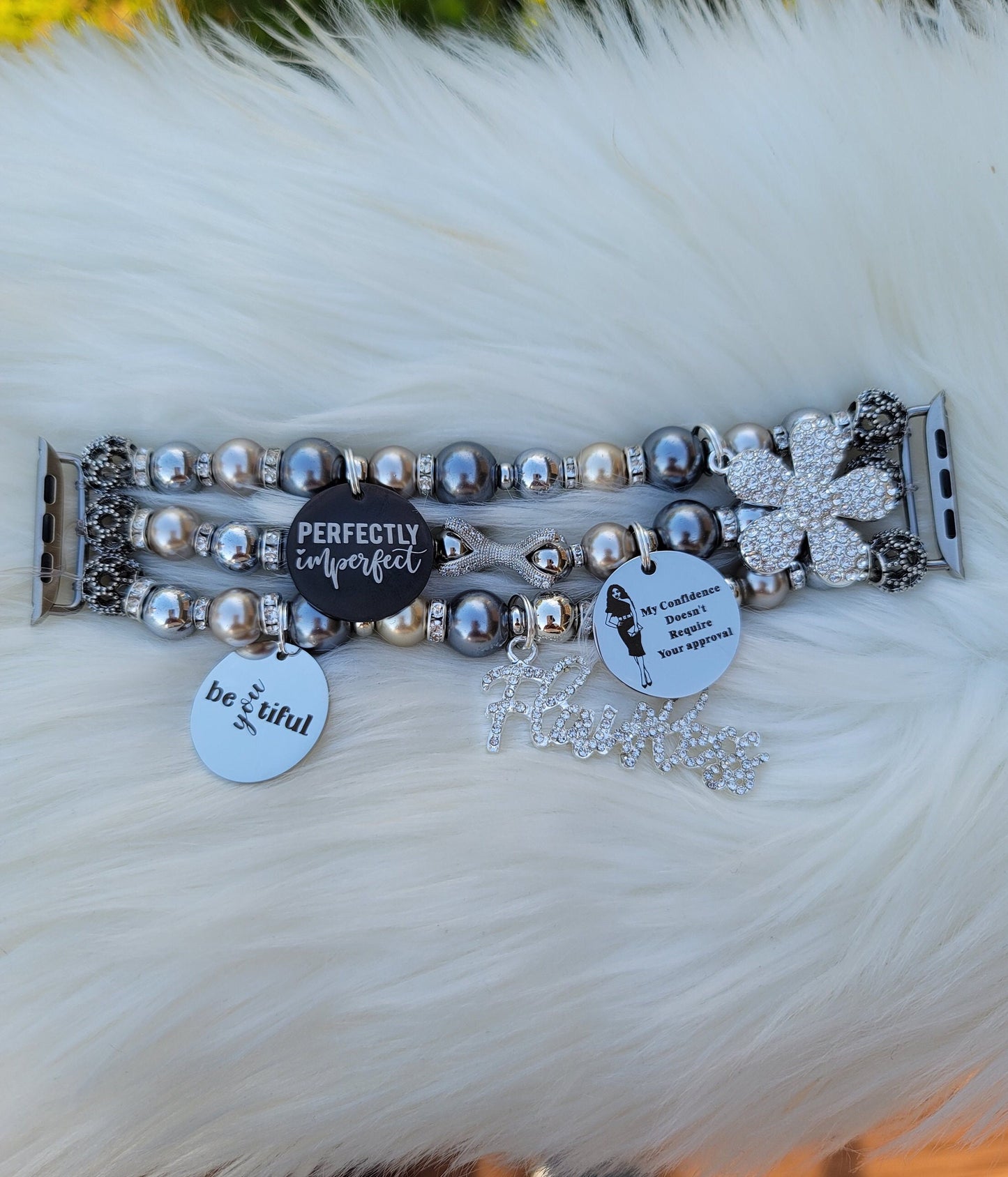 Apple Watch Band Custom Fit (charms may be changed at customers request)