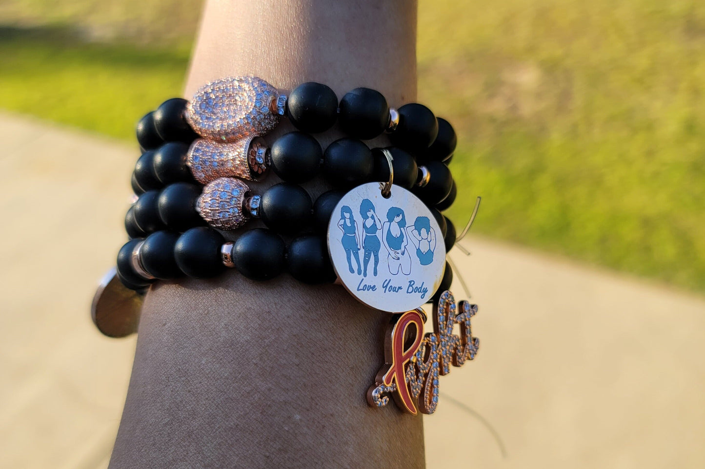 Stack Bracelet Set Custom Fit (charms may be changed)