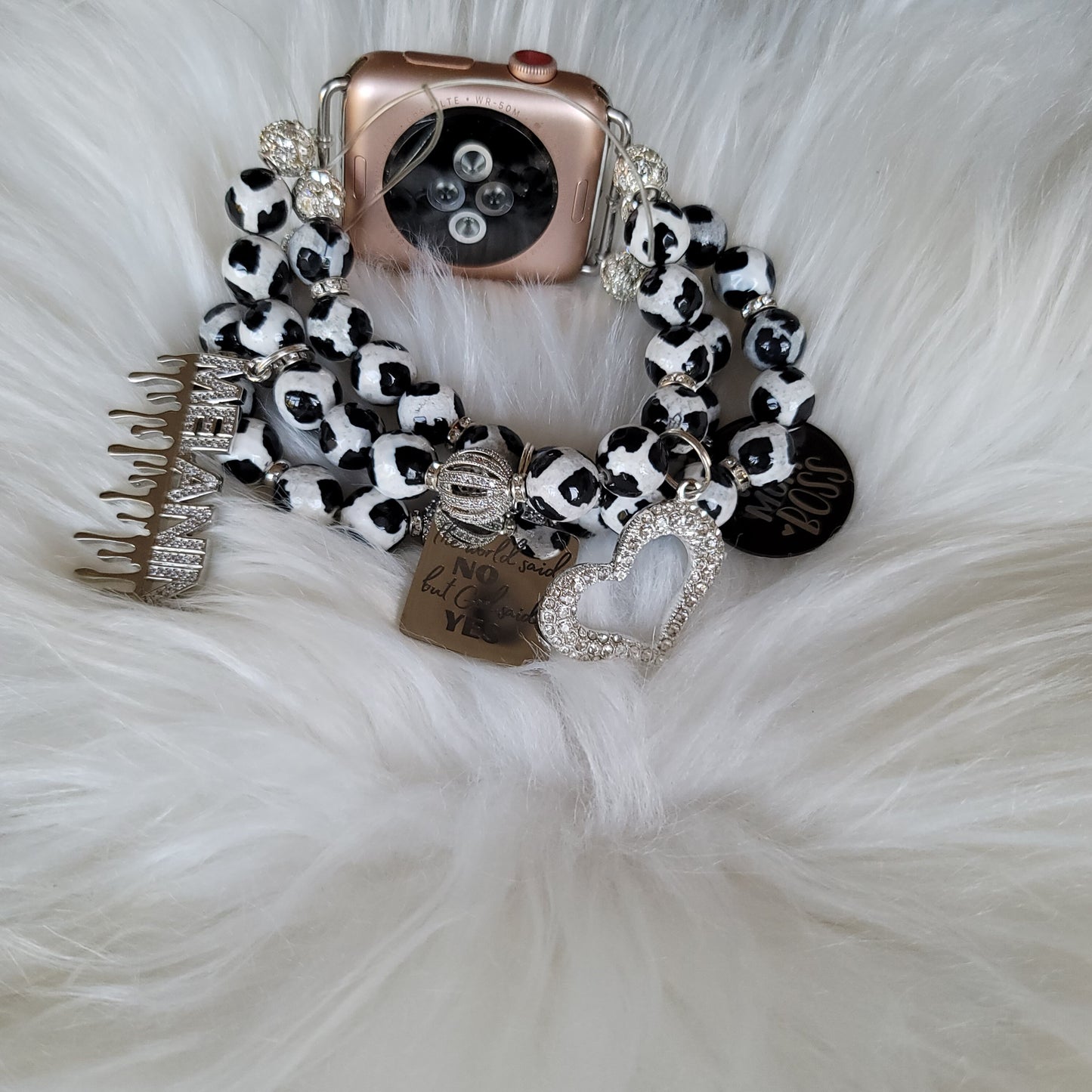 Apple Watch Band Custom Fit (charms may be exchanged at customers request)