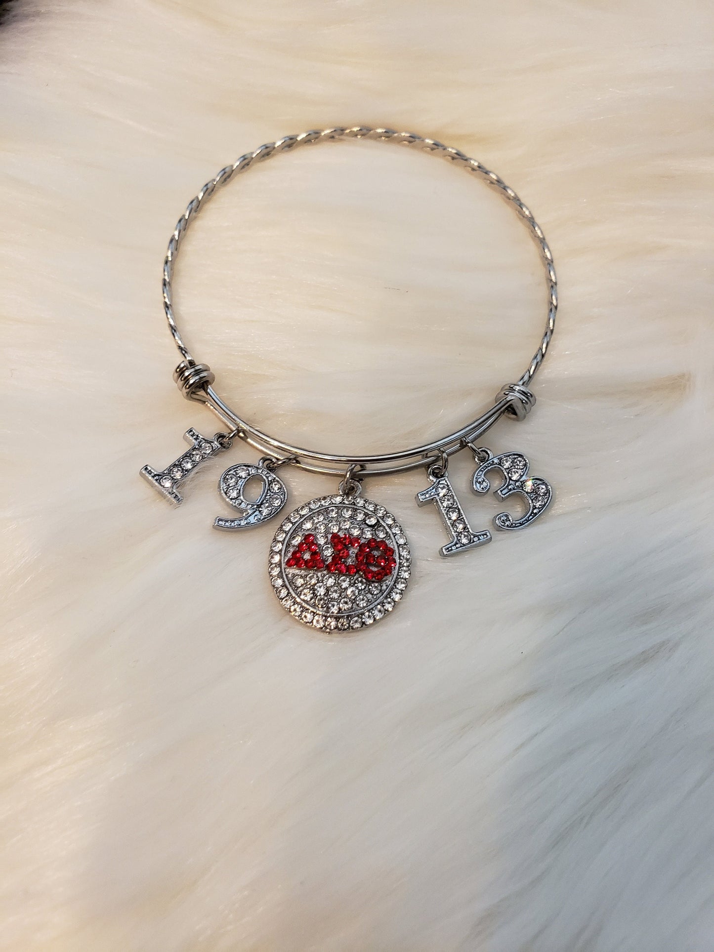 Delta Expandable Sorority Bracelet Available In Gold and Silver
