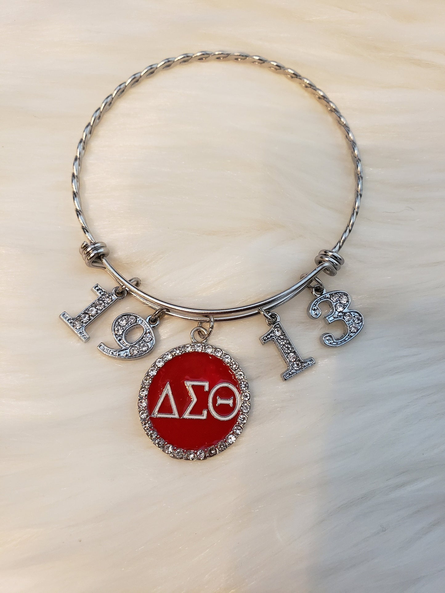 Delta Expandable Sorority Bracelet Available In Gold and Silver