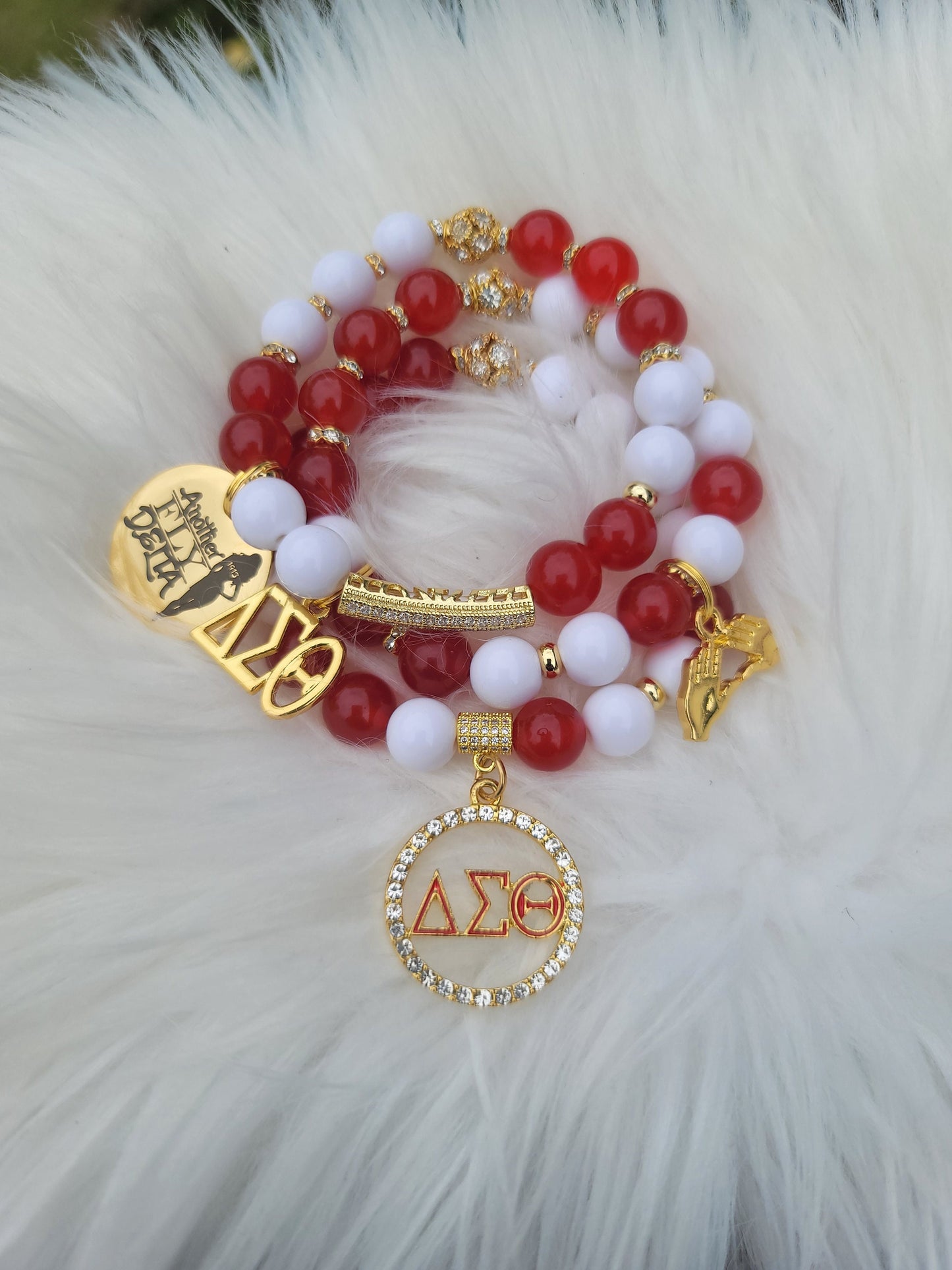 Delta Sigma Theta Custom Fit Sorority Bracelet