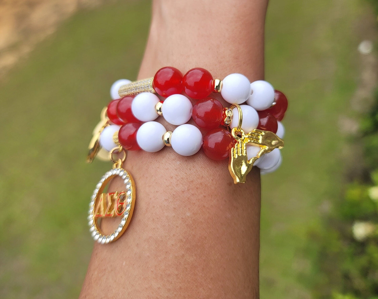 Delta Sigma Theta Custom Fit Sorority Bracelet