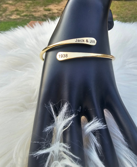 Jack & Jill of America, Inc. Adjustable Cuff Bracelet Available in Silver & Gold