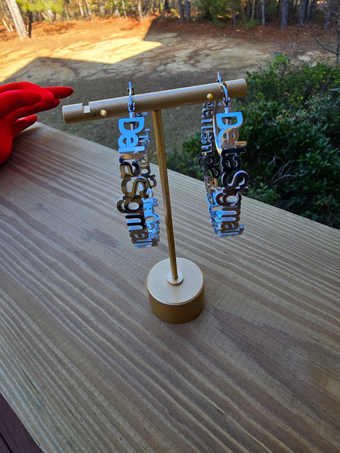 Delta Sigma Theta Script 1913 Sorority Earrings