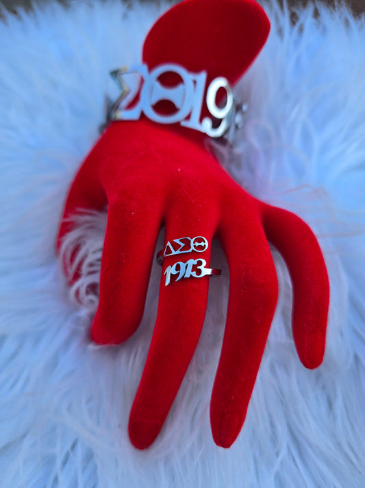 Delta Sigma Theta 1913 Sorority Cuff Bracelet