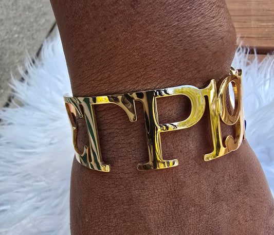 SGRho Sorority Cuff Bracelet