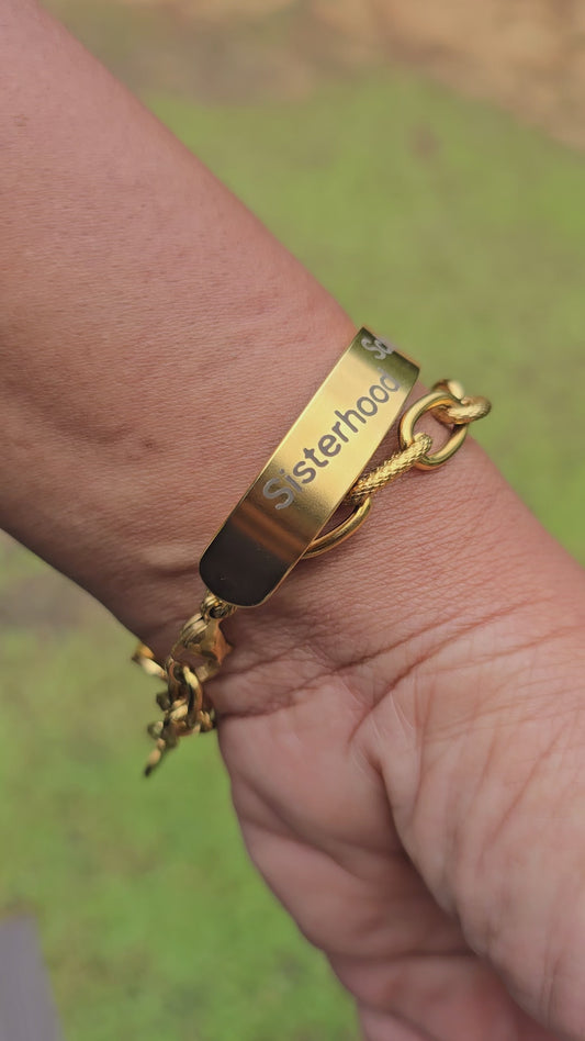Delta Sigma Theta Sorority Cuff Bracelet