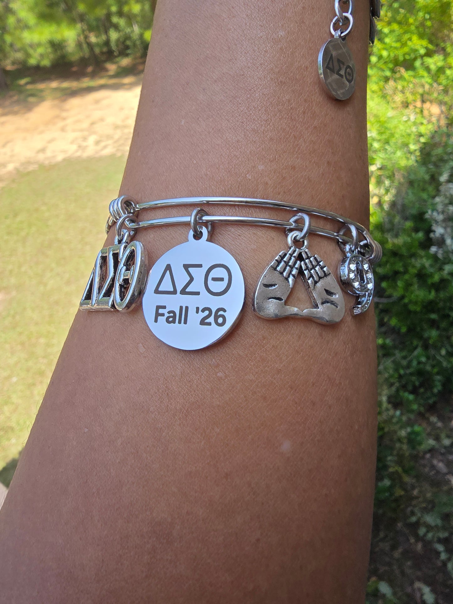 Delta Sigma Theta Fall 2026 Charm with Line Number Bracelet