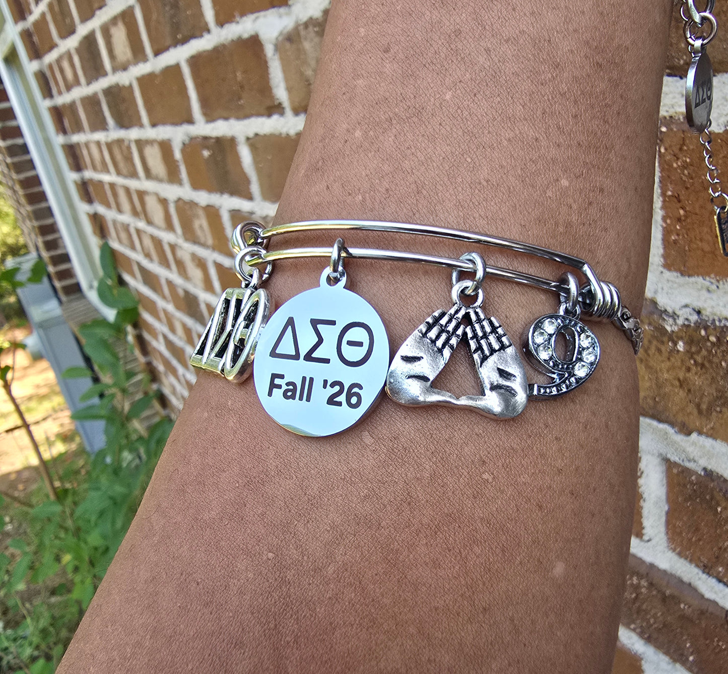 Delta Sigma Theta Fall 2026 Charm with Line Number Bracelet
