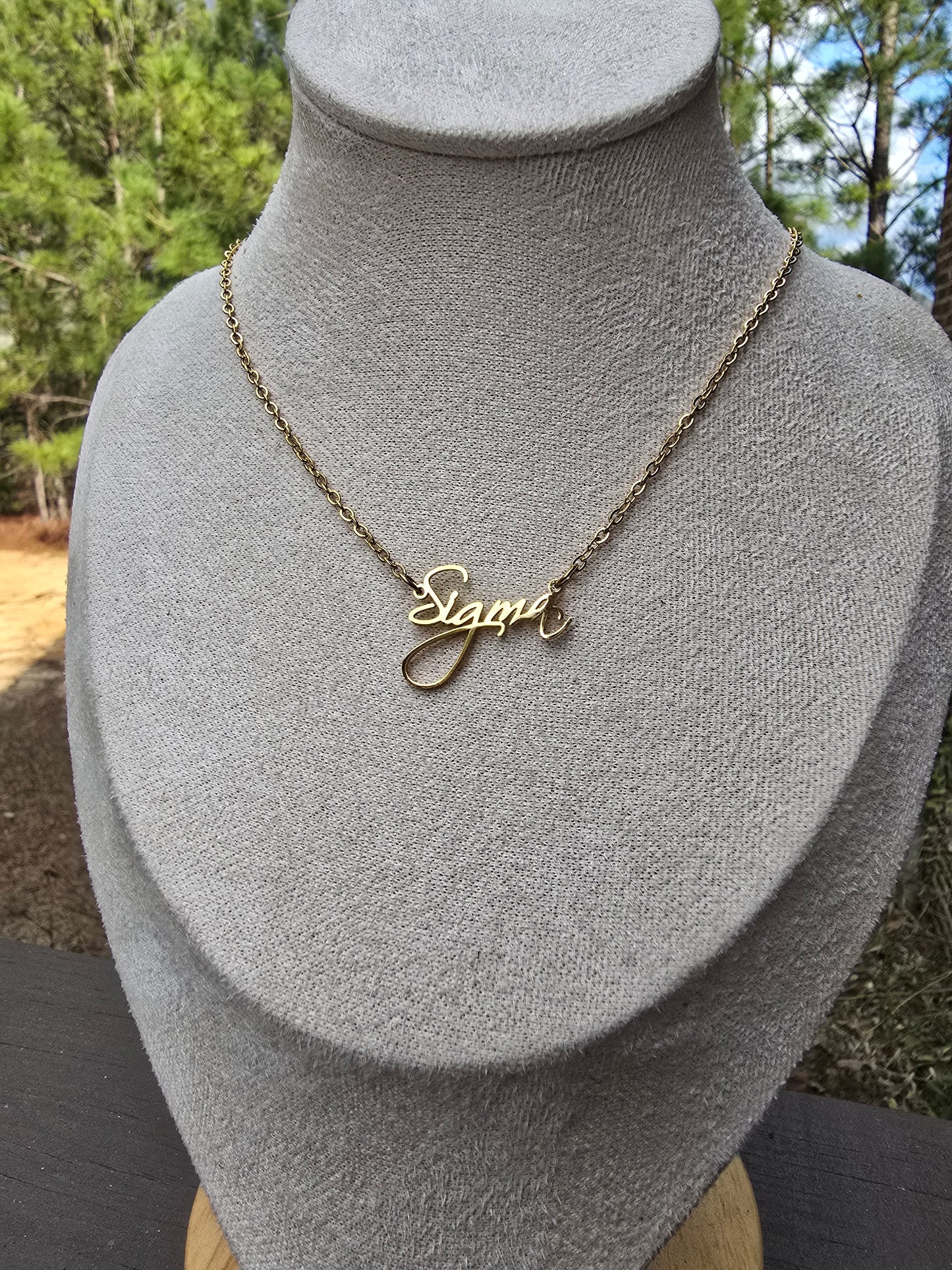Sigma necklace - Sorority necklace - Sigma Jewelry - Sigma gift - HBCU - Divine Nine Sororities