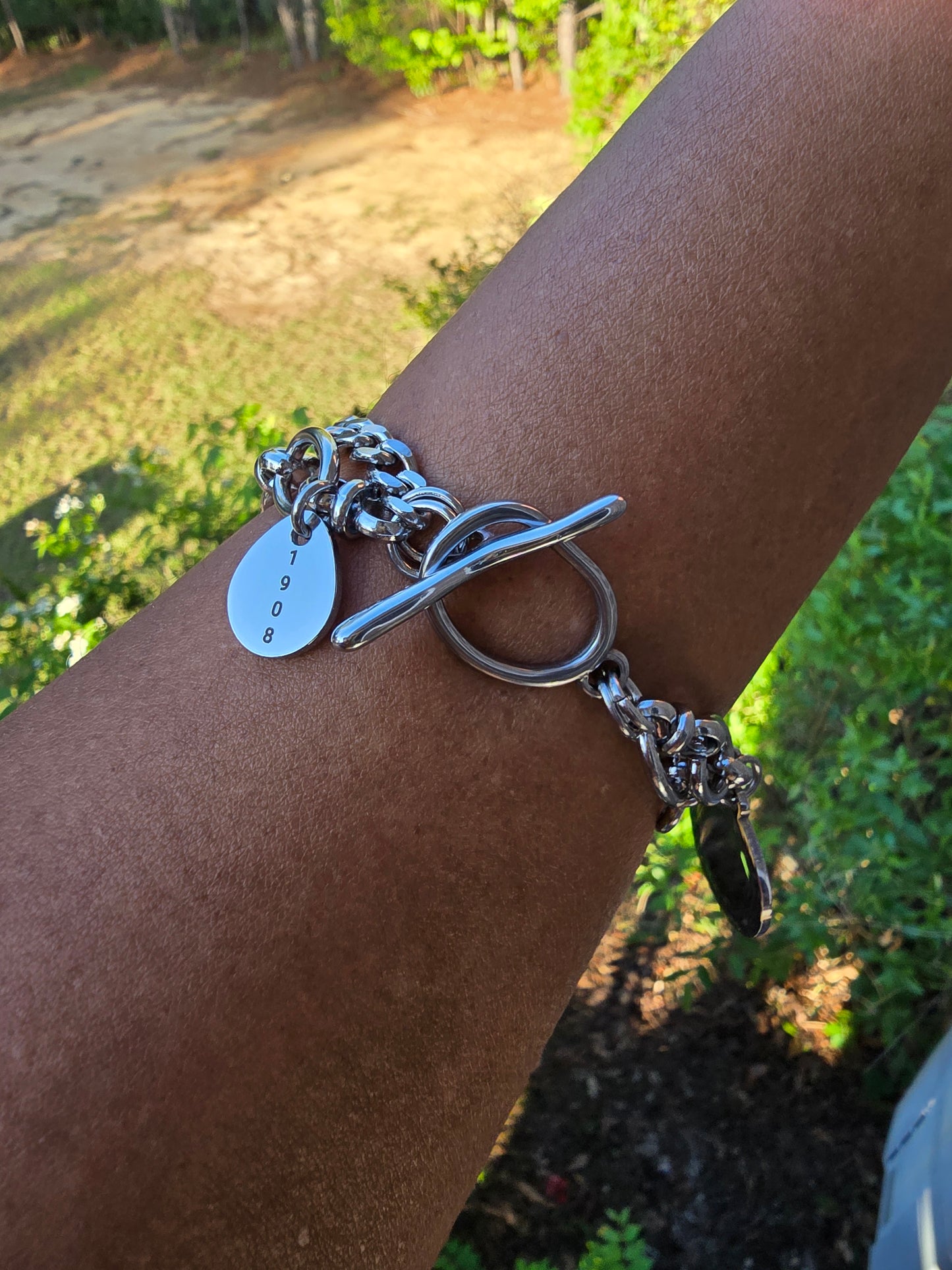 Property of AKA Sorority Custom Fit Bracelet