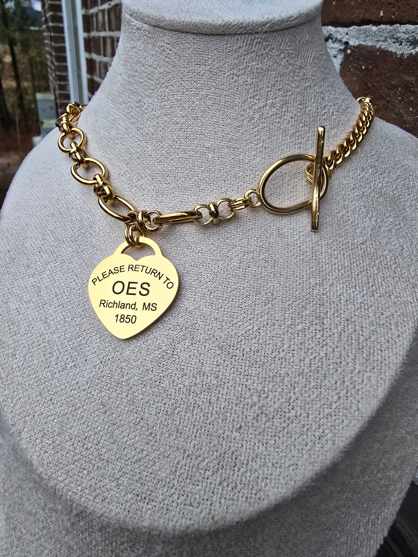Order of Eastern Star Necklace - 1850 Necklace - OES Jewelry - OES gift - HBCU Jewelry