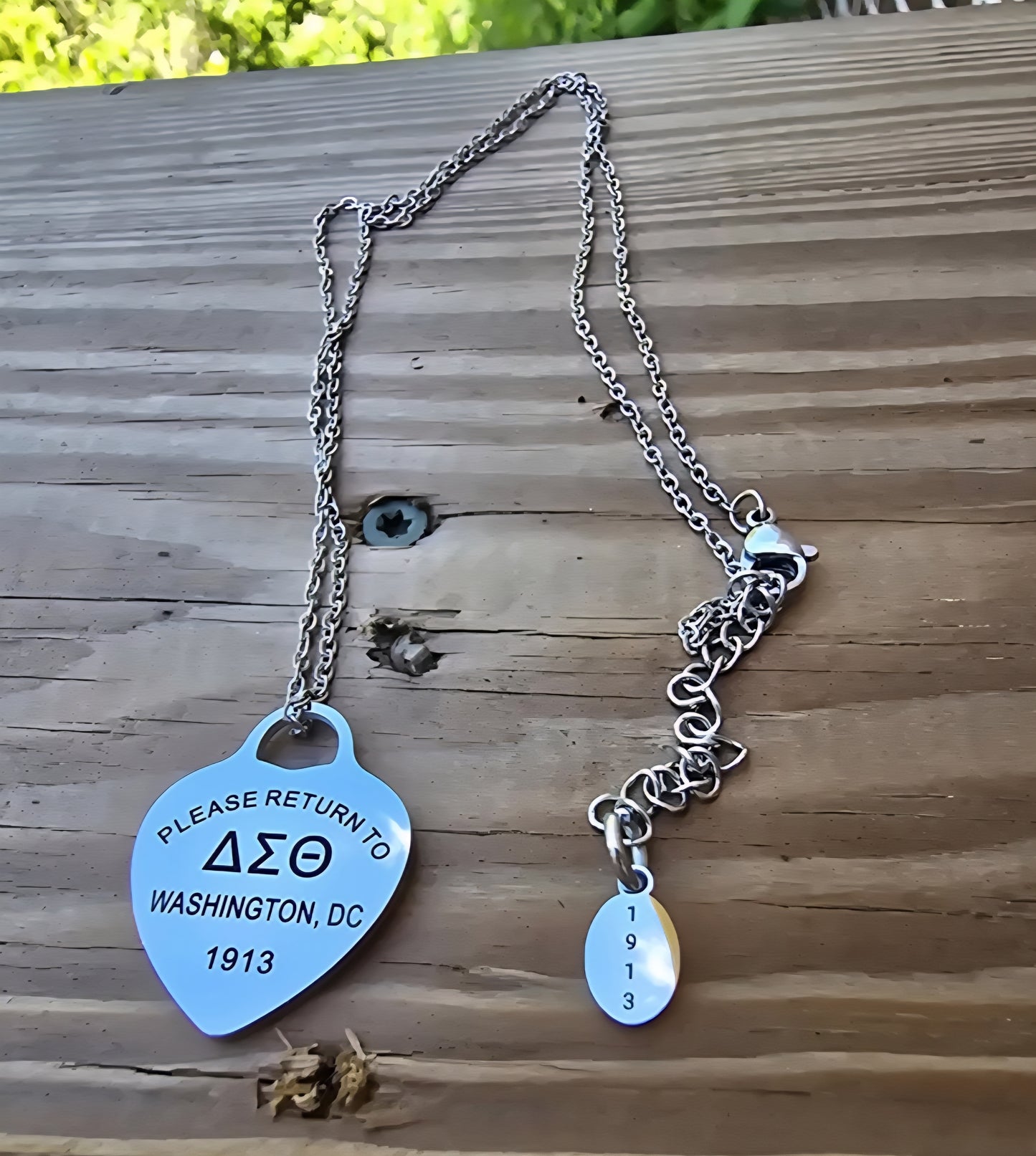 Tiff Inspired Charm Delta Sigma Theta Sorority Necklace