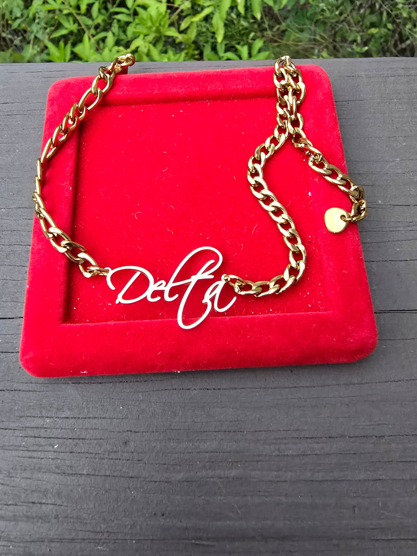Delta Sigma Theta 1913 7mm Link Sorority Anlet - Delta Anklet - Delta Sigma Theta Anklet Bracelet - Sorority Anklet - Delta 1913 Anklet - Delta